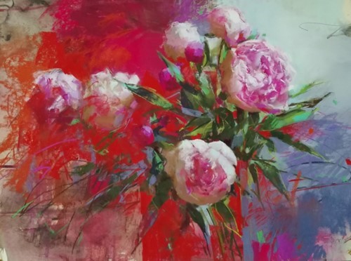 Silja rød pastel