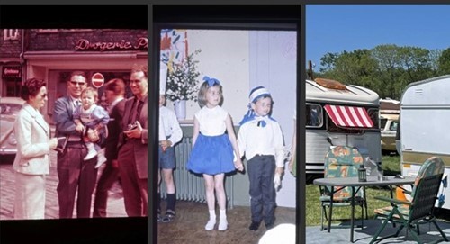 Helle Smedsgaard, polaroid gammelt familie foto